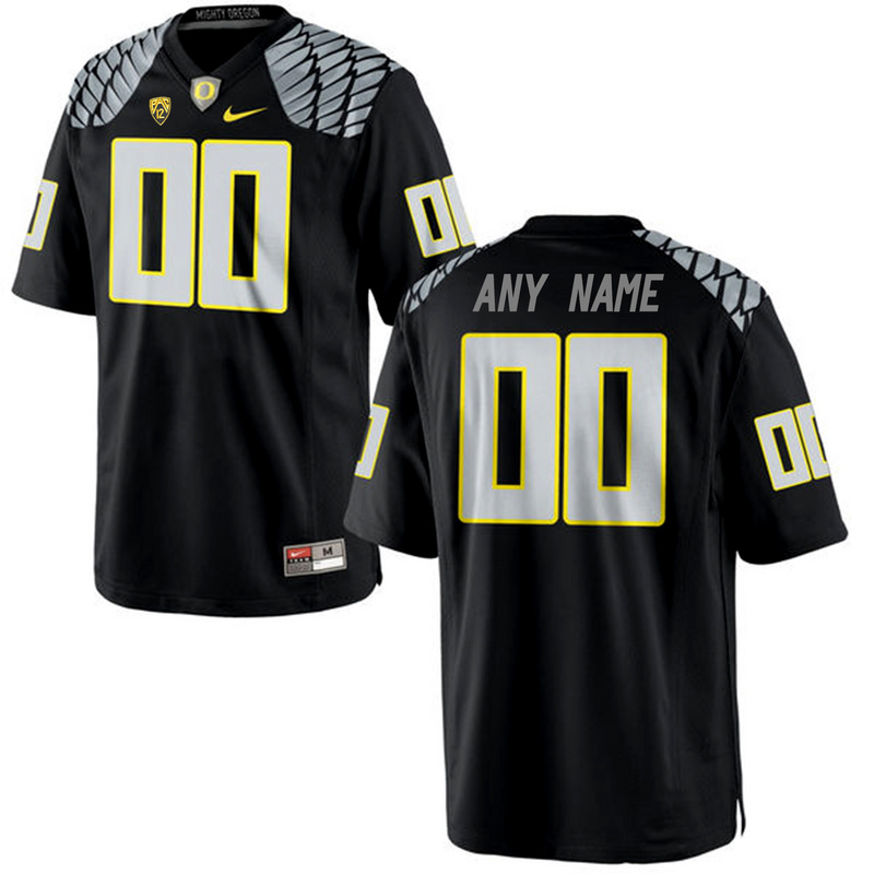 Men Oregon Duck Customized College Football Limited Jersey  Black